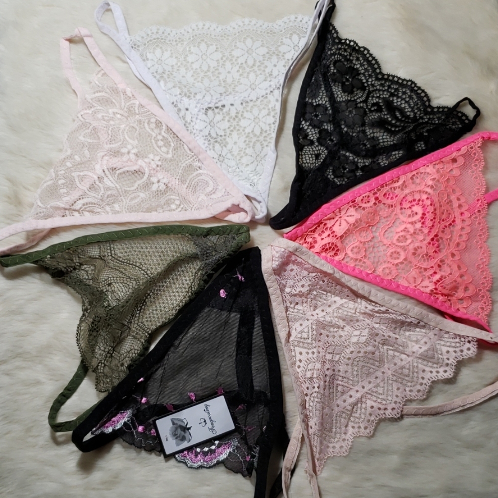 7 pairs of multi colored Women's gstring underwear